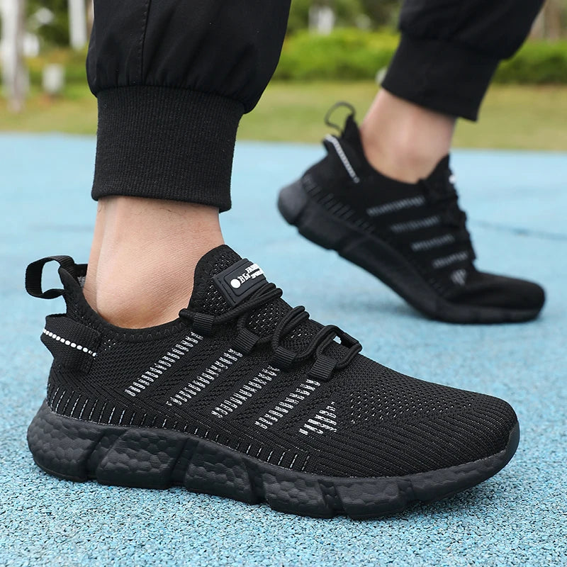 Men's Mesh Breathable Sneakers – Lightweight Casual Running Shoes
