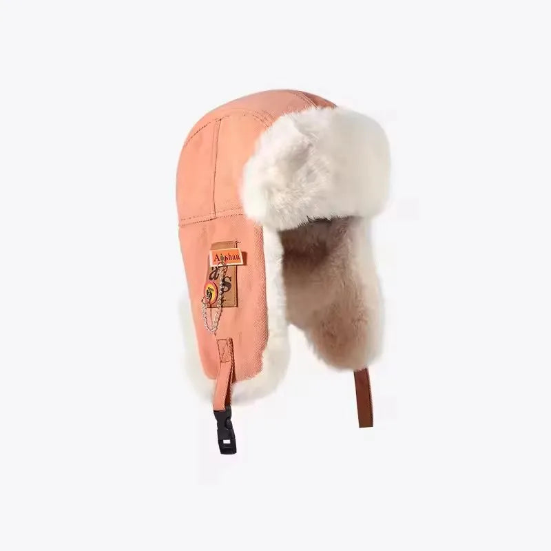 Russian Ushanka Trapper Hat – Faux Fur Earflap Winter Cap