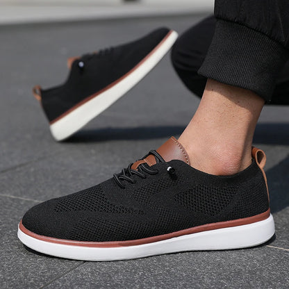 Men's Mesh Knit Sneakers – Lightweight Breathable Casual Shoes