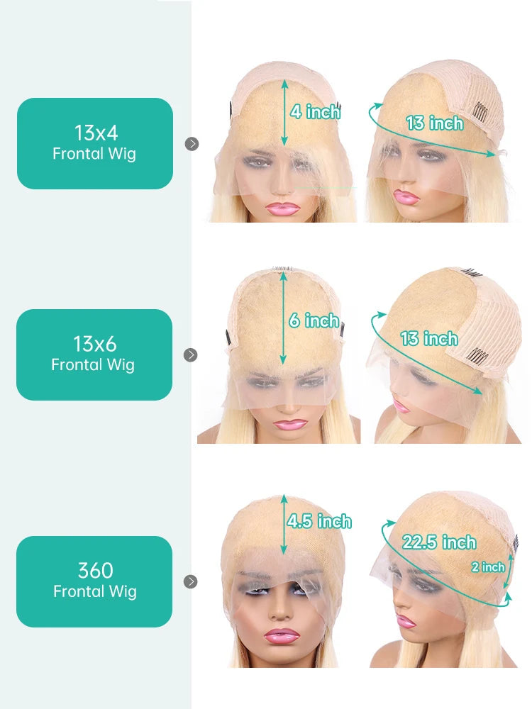 613 HD Lace Frontal Wig – Body Wave Blonde Human Hair 13x4 & 13x6