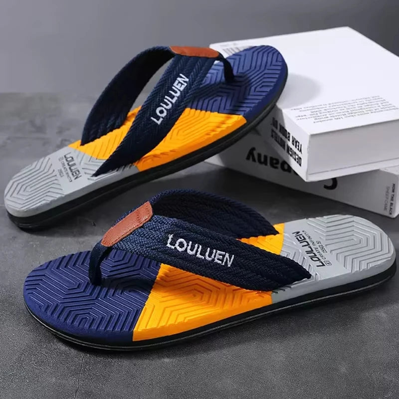 Men Flip Flops Summer Beach Breathable Casual Slippers Outdoor
