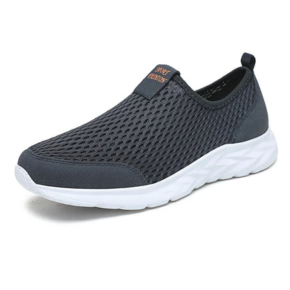 Lightweight Slip-On Mesh Sneakers – Breathable Summer Walking Shoes
