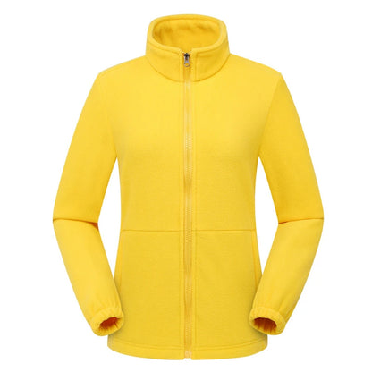 Women's Polar Fleece Jacket – Windproof Thermal Outdoor Coat