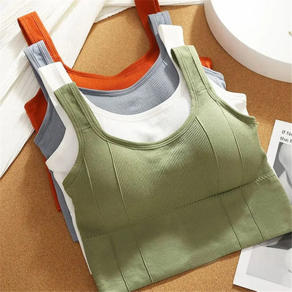 Seamless Sports Bra for Women – Breathable Crop Top for Yoga & Gym