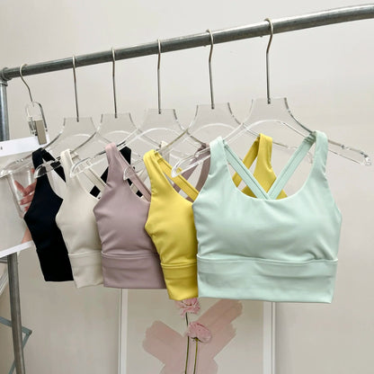 High-Impact Sports Bra – Shockproof Fitness Bra with Built-In Cup