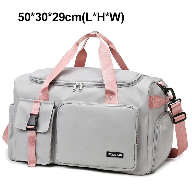 Women's Gym Bag with Wet Dry Separation – Swimming & Travel Duffle