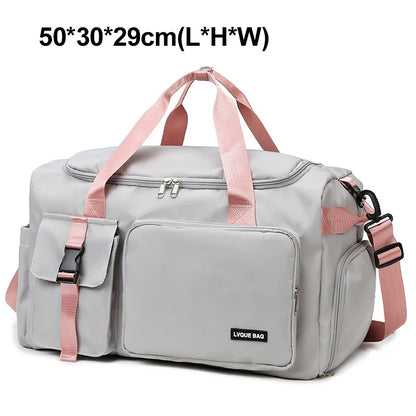 Women's Gym Bag with Wet Dry Separation – Swimming & Travel Duffle