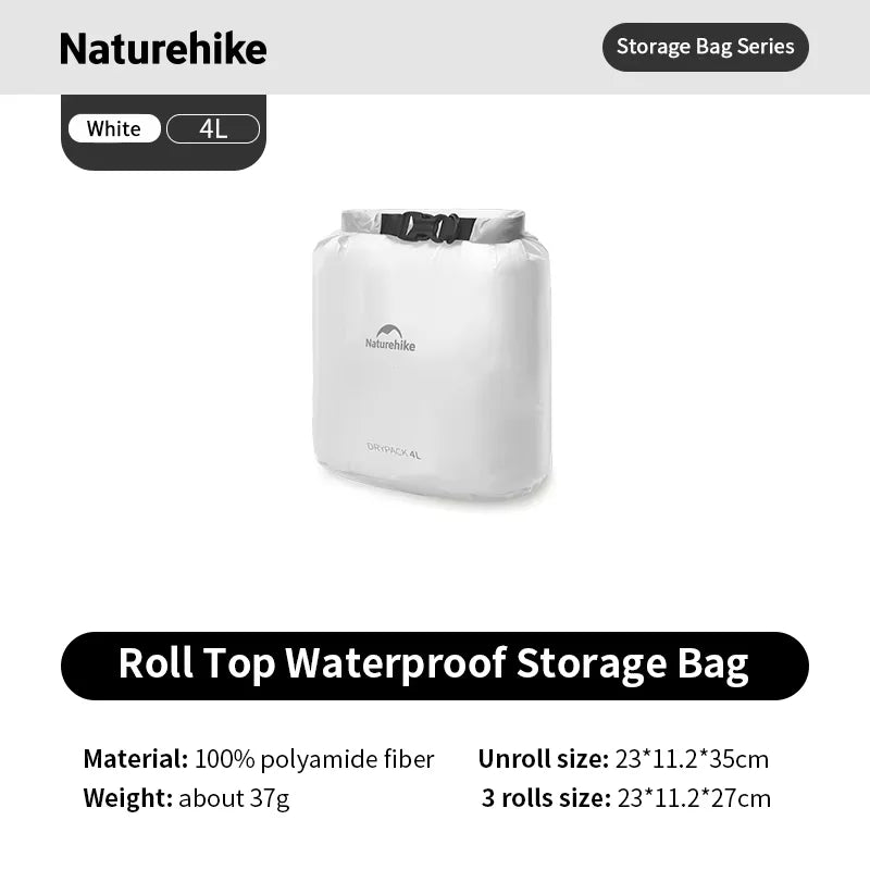 Naturehike Waterproof Dry Bag – Lightweight Roll Top Storage Sack
