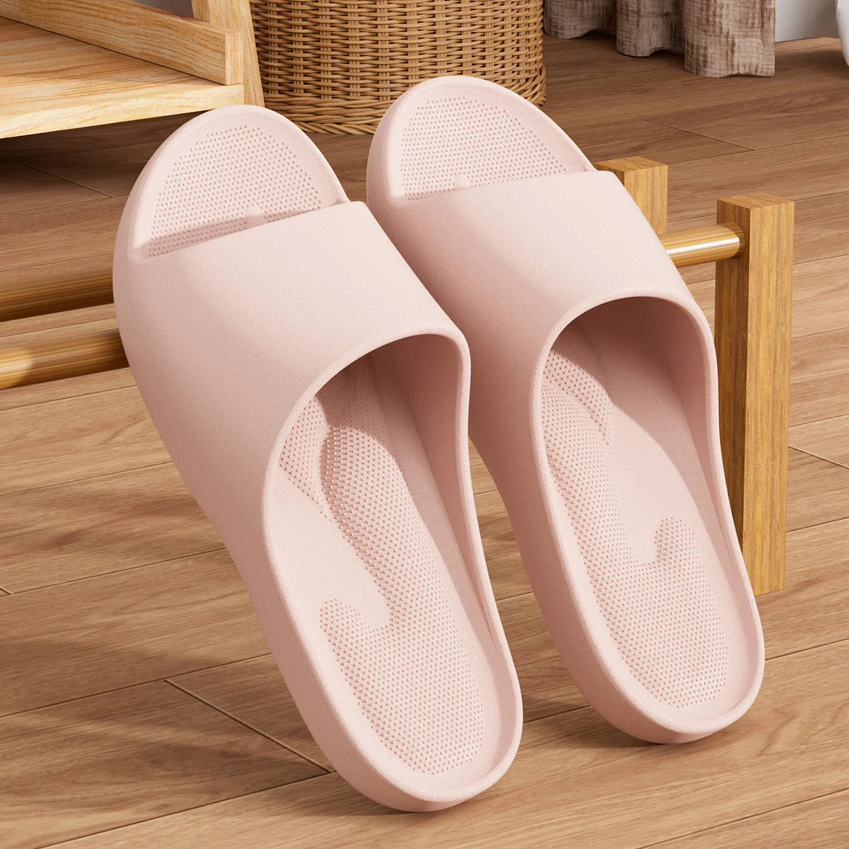 EVA Non-Slip Slides – Lightweight Breathable Indoor Slippers for Couples