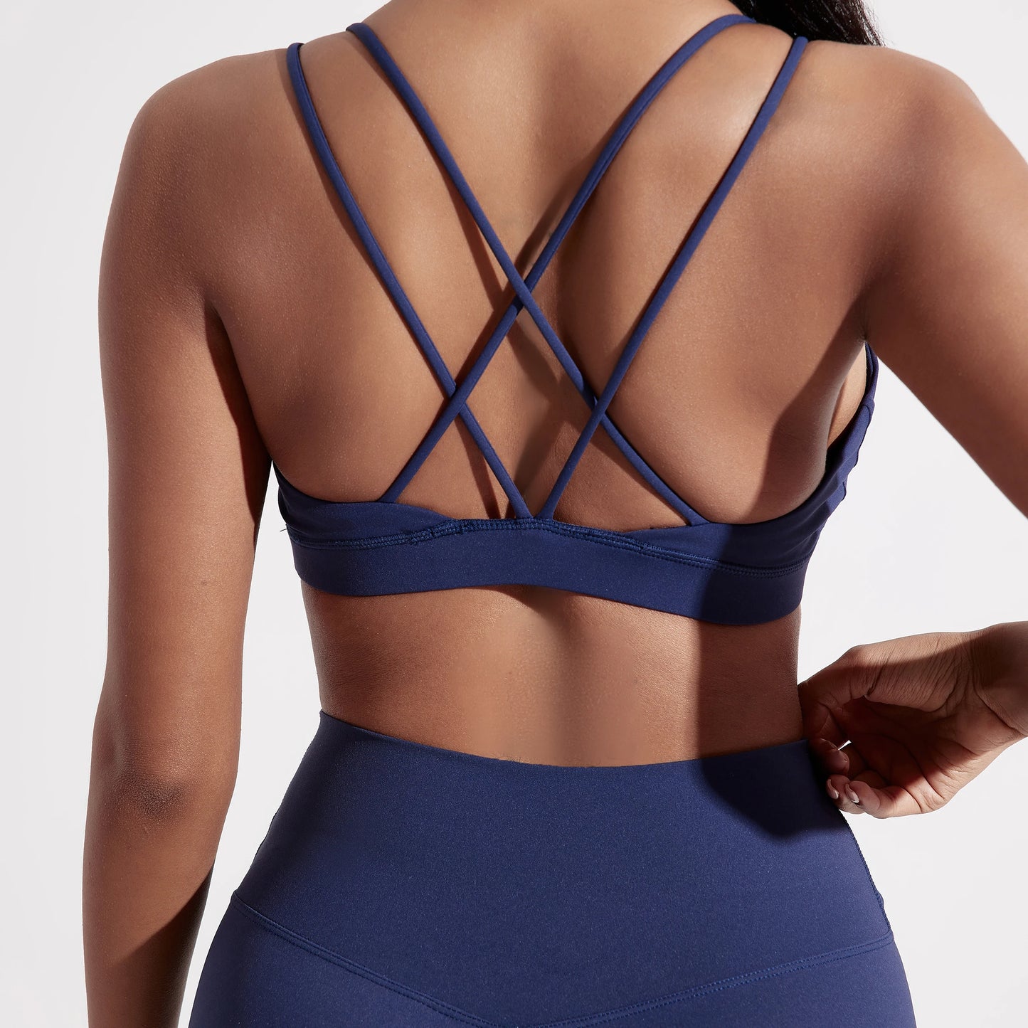 Women's Strappy Cross-Back Sports Bra – Gym, Yoga & Training Top