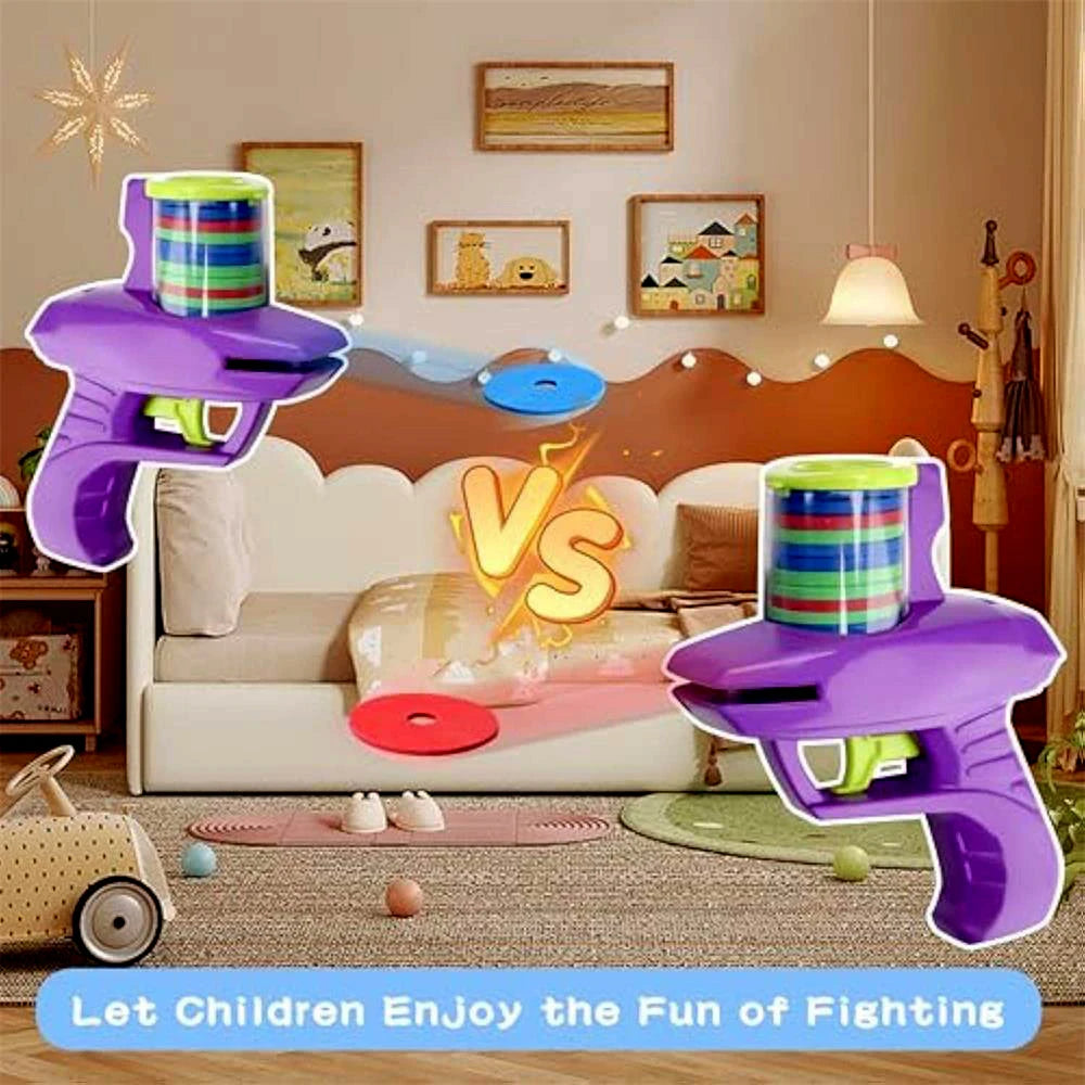 Foam Disc Launcher Toy Gun for Kids – Outdoor Shooting Game