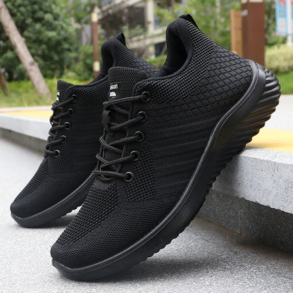 Men's Lightweight Lace-Up Sneakers – All-Season Casual Shoes