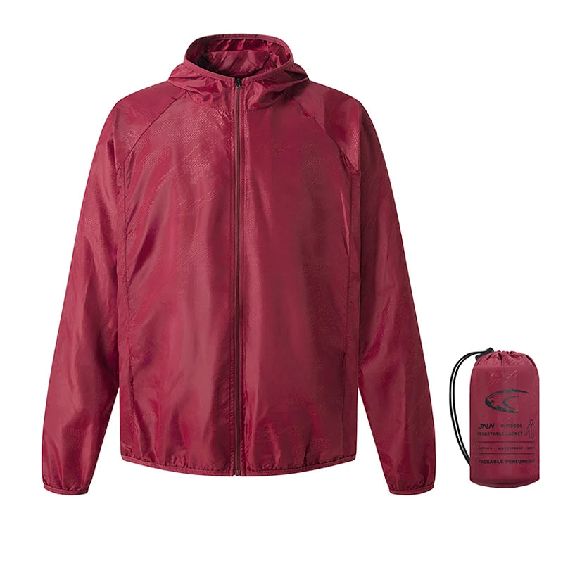 Waterproof Packable Hiking Jacket – Unisex Windbreaker