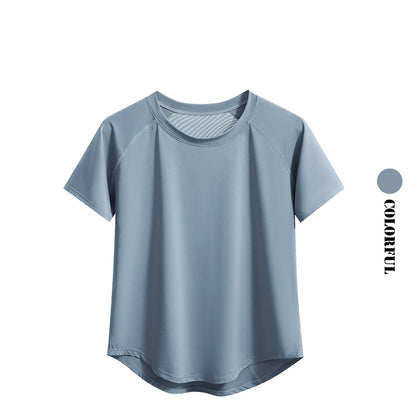Women's Quick-Dry Workout T-Shirt Short Sleeve Gym Top