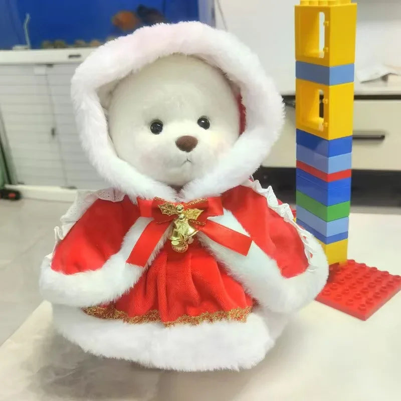 Teddy Bear Plush Toy with Changeable Outfits – Cute Stuffed Animal Doll