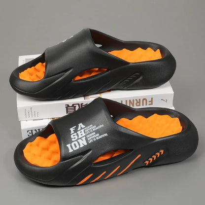 Summer Man Massage Slippers Indoor Outdoor Beach Sandals Soft Bottom Casual Male Flip Flops Mens
