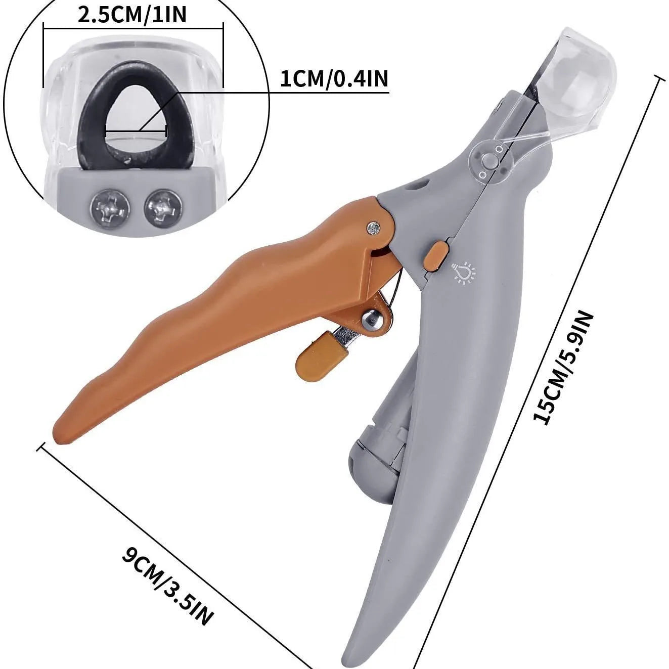 Professional Pet Nail Clipper with LED Light for Dogs & Cats