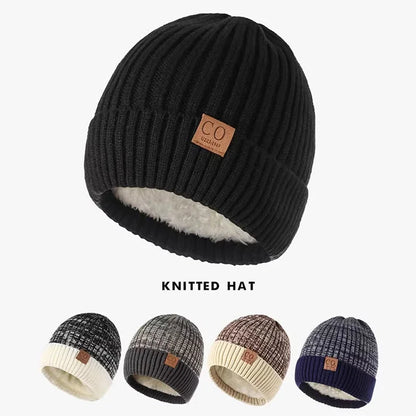 Fleece-Lined Knit Beanie – Warm Winter Hat for Men & Women