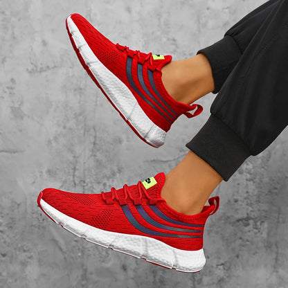 Men's Lightweight Knit Sneakers – Breathable Anti-Slip Running Shoes