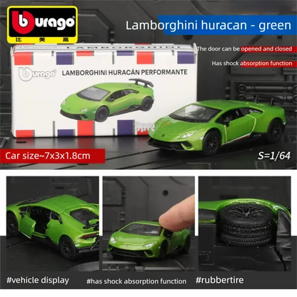 Bburago 1:64 Diecast Car Model – Ferrari, Porsche, Lamborghini & More
