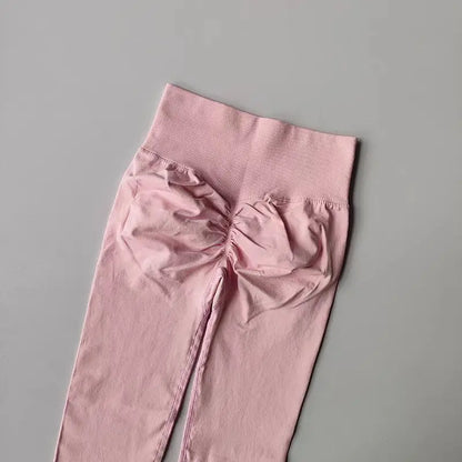 Seamless High-Waist Yoga Leggings – Scrunch Butt Lift Pants for Women