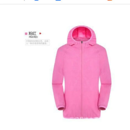 Waterproof Hiking Jacket for Men & Women – Quick Dry Outdoor Hooded Windbreaker