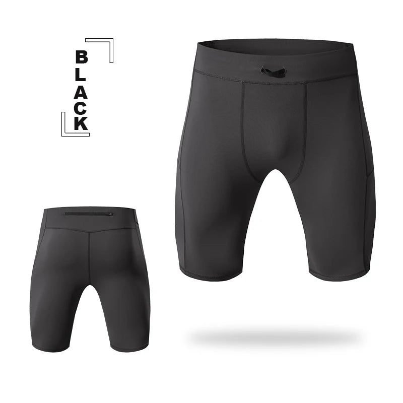 Men's Compression Shorts – Quick-Dry Bodybuilding Tights