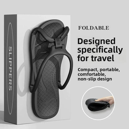 Foldable Travel Slippers – Ultra-Soft EVA Quick-Dry Flip Flops with Drainage Holes