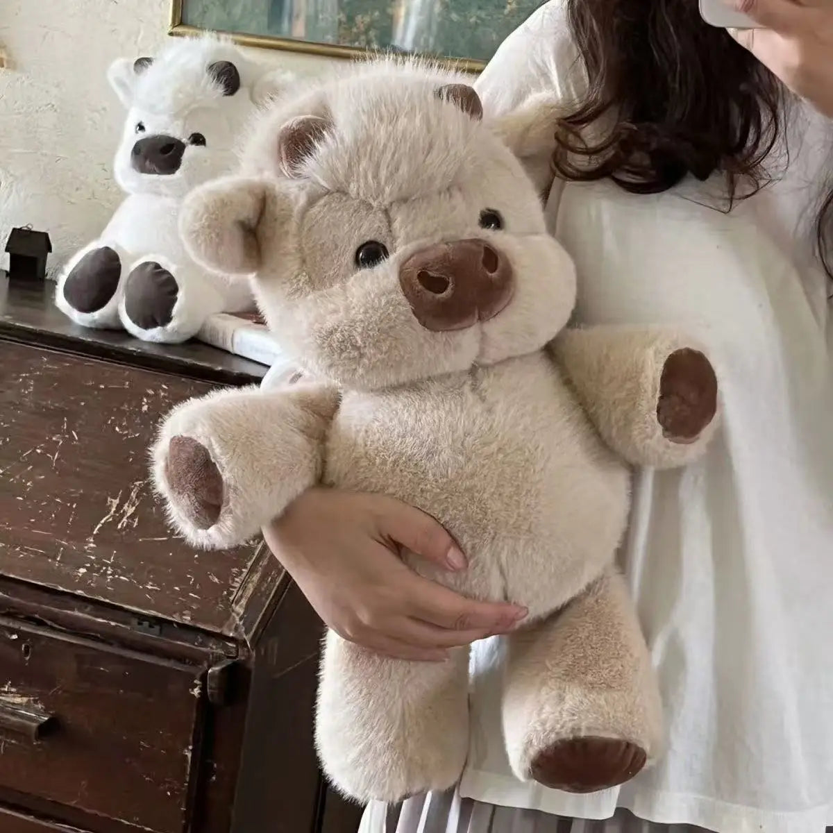 Highland Cattle Plush Toy – Fluffy Cow Stuffed Animal 45cm
