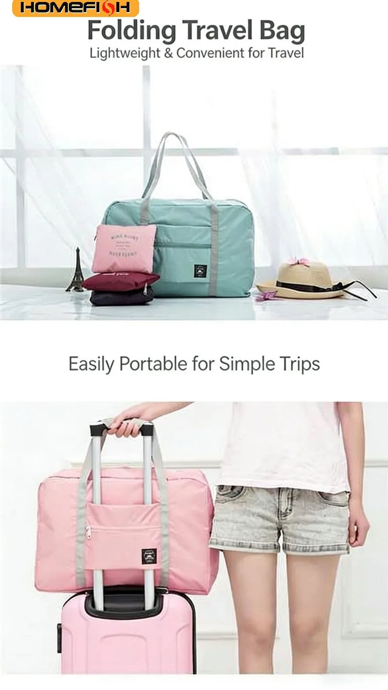 Foldable Travel Duffel Bag – Large Capacity Carry-On Tote
