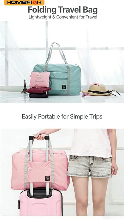 Foldable Travel Duffel Bag – Large Capacity Carry-On Tote