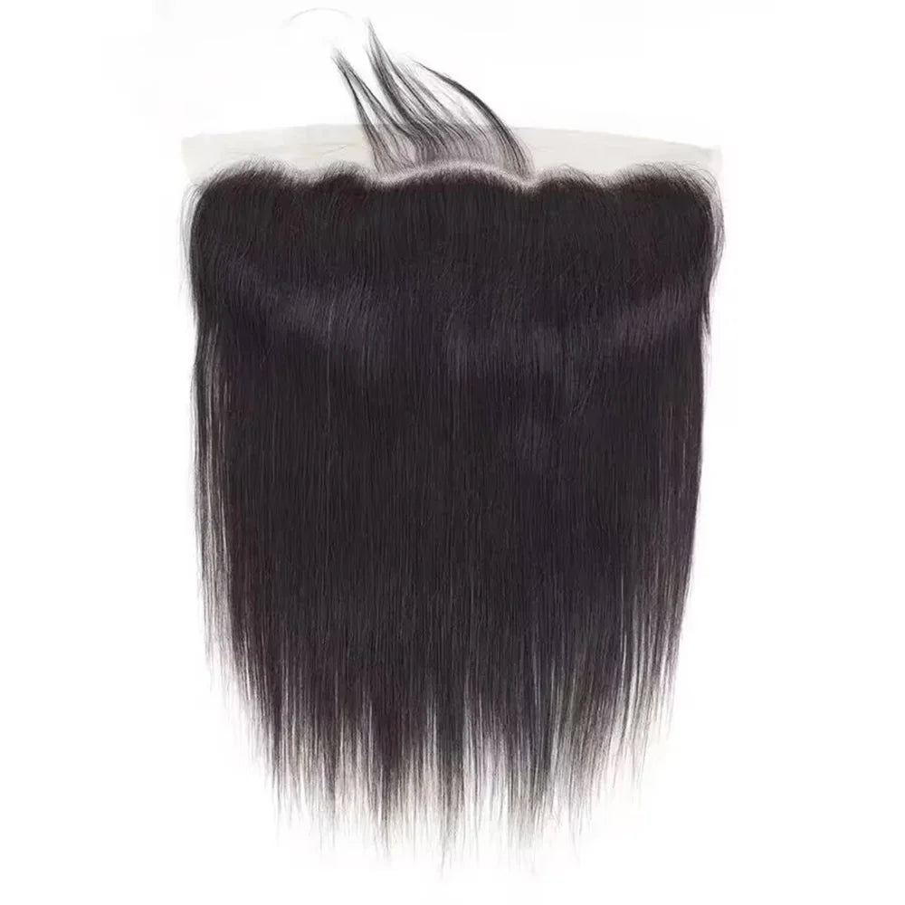 Frontal Only 13x6 Straight 13x4 Hd Lace Brazilian Human Hair Preplucked 4x4 5x5 6x6 Transparent 2x6