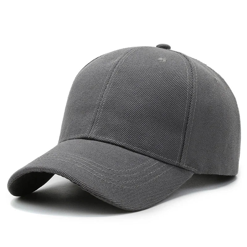 Plain Baseball Cap – Unisex Adjustable Snapback Dad Hat