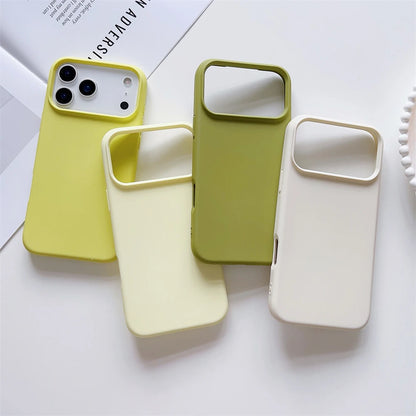 Matte Candy Color Phone Case Iphone 17 Air 16 16e 15 Pro Max Liquid Silicone Shockproof Protection