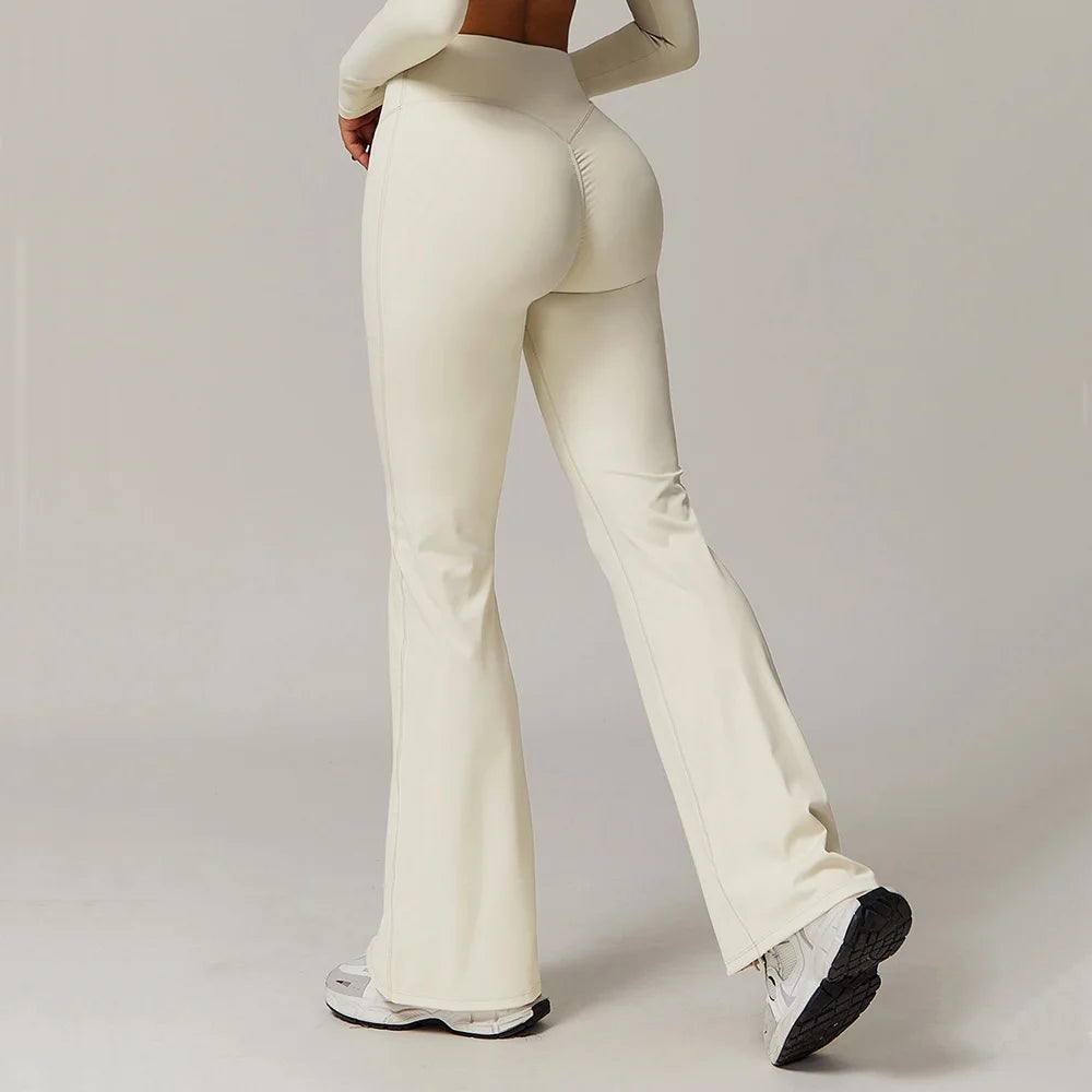 Flare Yoga Pants for Women – High Waist Bell Bottom Leggings