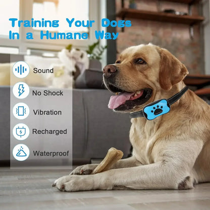 Anti-Bark Dog Training Collar – Ultrasonic, USB Rechargeable
