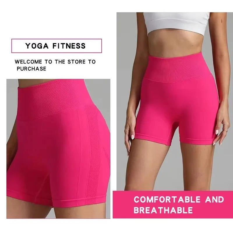 Women's Seamless High-Waist Scrunch Shorts