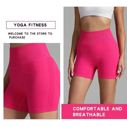 Women's Seamless High-Waist Scrunch Shorts