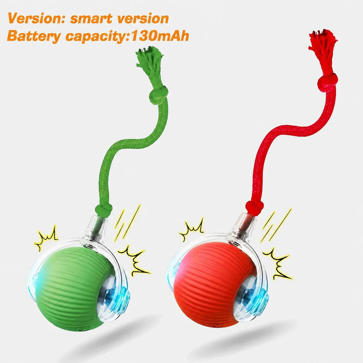 Cat Interactive Ball Toy – Auto-Rolling Rechargeable Smart Ball with Tail
