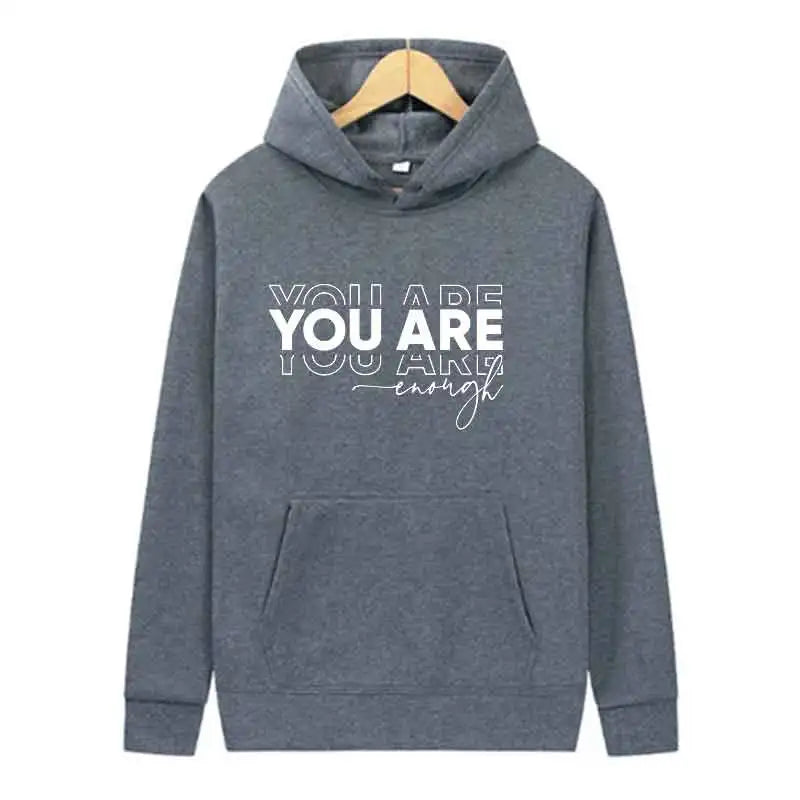 Letter Print Hoodie Casual Streetwear Jogging Pullover Sweatshirt