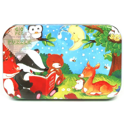 60-Piece Wooden Jigsaw Puzzle for Kids – Cartoon Ocean Animals