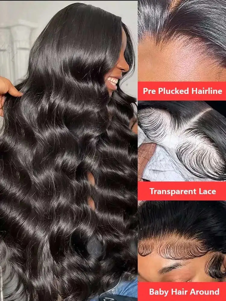 40 42 Inch 250 Wear Go Glueless Wigs Body Wave Human Hair 13x4 13x6 Wet Wavy Hd Lace Frontal Women
