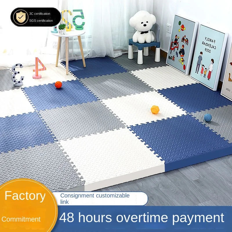 EVA Foam Puzzle Play Mat Tiles 30x30cm – Thick Interlocking Kids Floor Mat