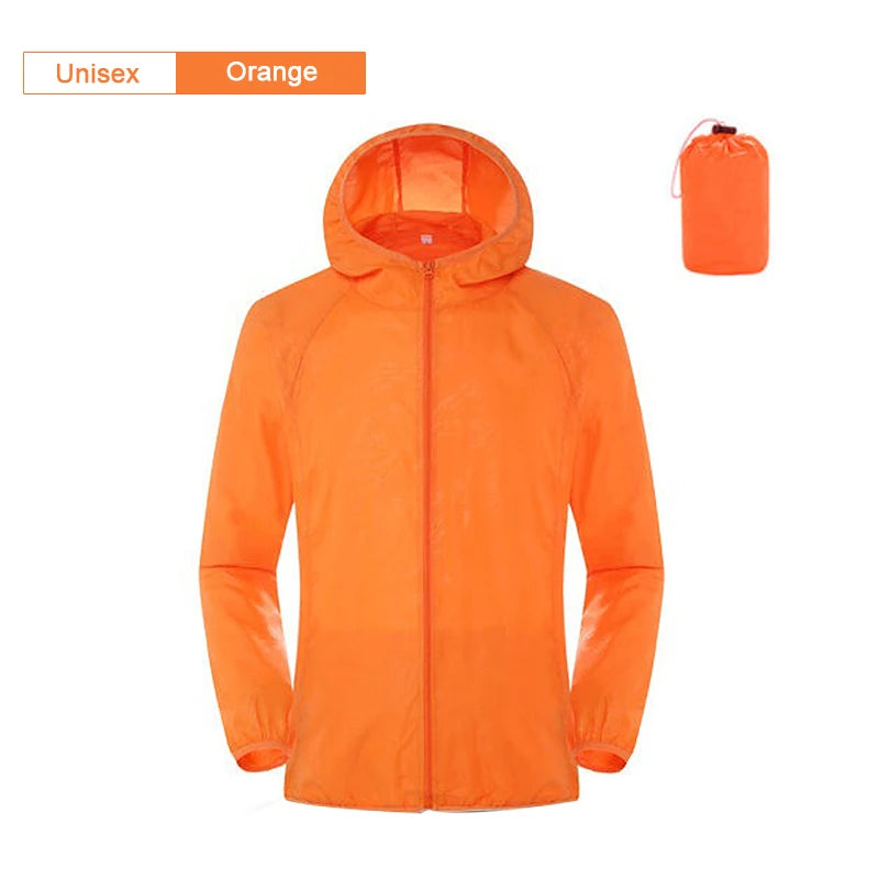 Waterproof Rain Jacket Unisex – Lightweight Packable Windbreaker
