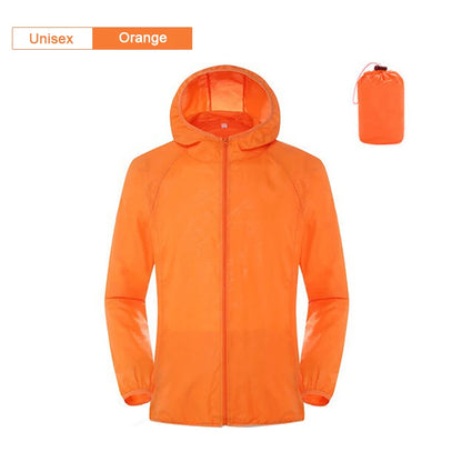 Waterproof Rain Jacket Unisex – Lightweight Packable Windbreaker