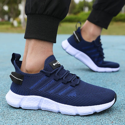 Men's Mesh Running Sneakers – Lightweight Breathable Casual Shoes