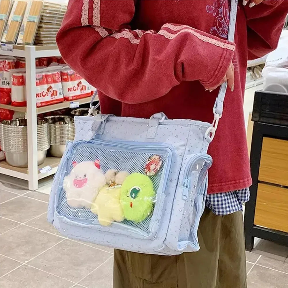 Ita Bag Transparent Window Tote – Y2K Kawaii Crossbody Shoulder Bag