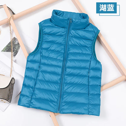 Women's Lightweight Puffer Vest – Sleeveless Down Waistcoat