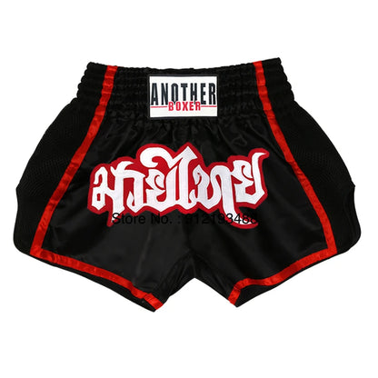 Muay Thai Shorts – Embroidery Kickboxing & Martial Arts Training Pants
