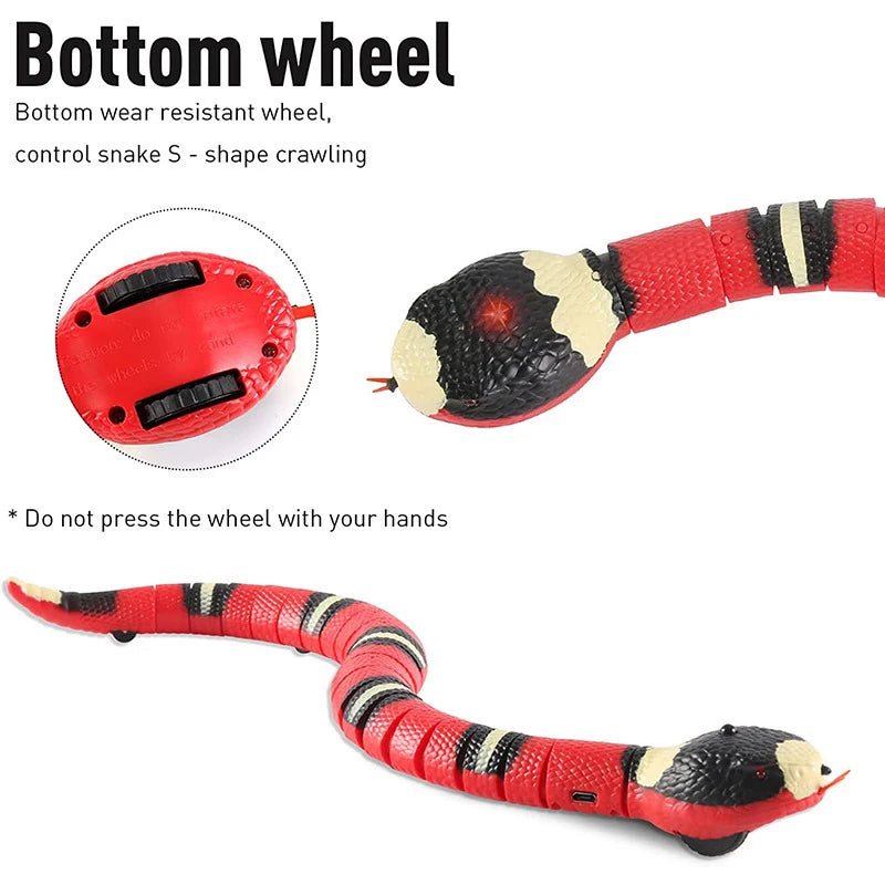 Interactive Snake Cat Toy – Smart Sensing Automatic USB Rechargeable